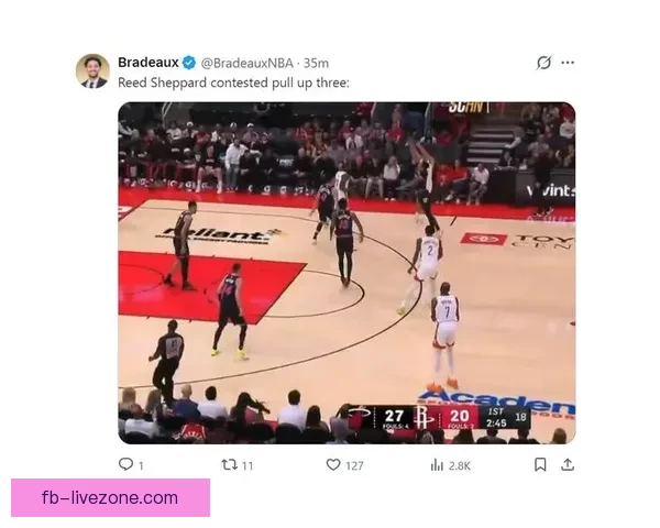 谢泼德关键抛投加助攻创新高贡献23分14助攻 休媒称或已找到控卫答案